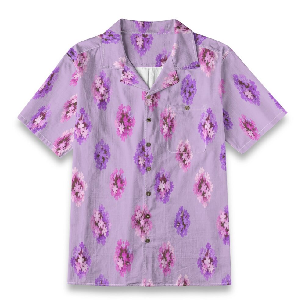 Verbena Cluster Bloom Floral Summer Shirt