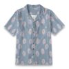Scabiosa Blue Bloom Floral Aloha Shirt